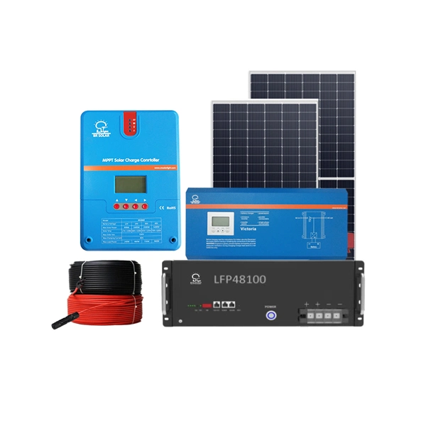 Sistema de energia solar Off-Grid de 5 kw e 10 kW, 15 kW, 20 kw, 40 kw Sistema de energia solar doméstico de 60 kW fora da grelha