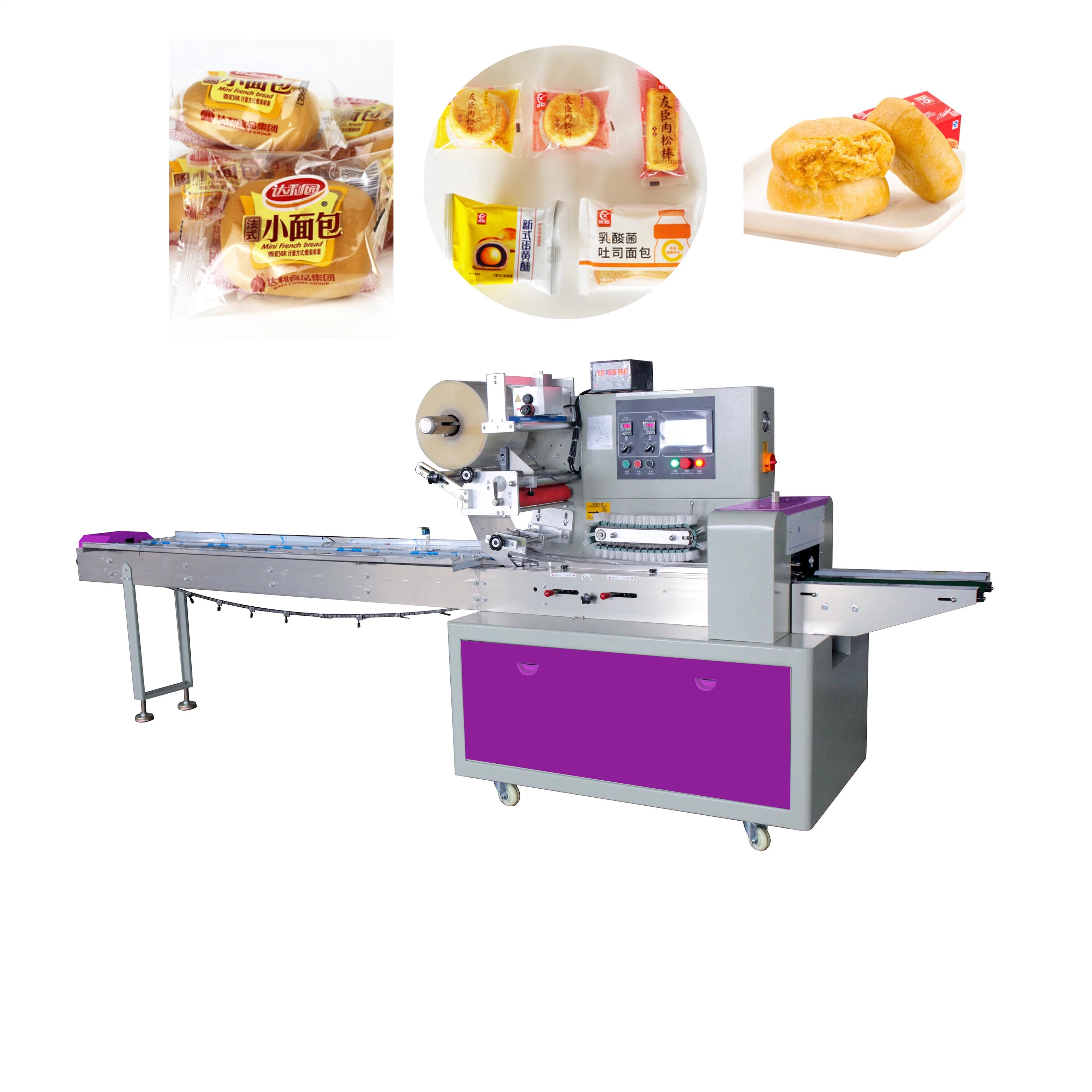 Bread Carton Chocolate Cups Foam Paper Soap Tape Making Printing Pad Fruit Onion Chicken Pillow Packing Machine