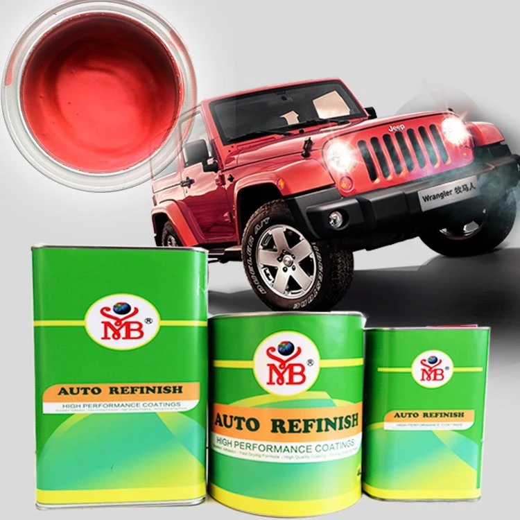 Polyurethane Resin Acrylic Paint 1K Metallic Pearl Color Silver Car 2K Paint Refinish Auto Coating