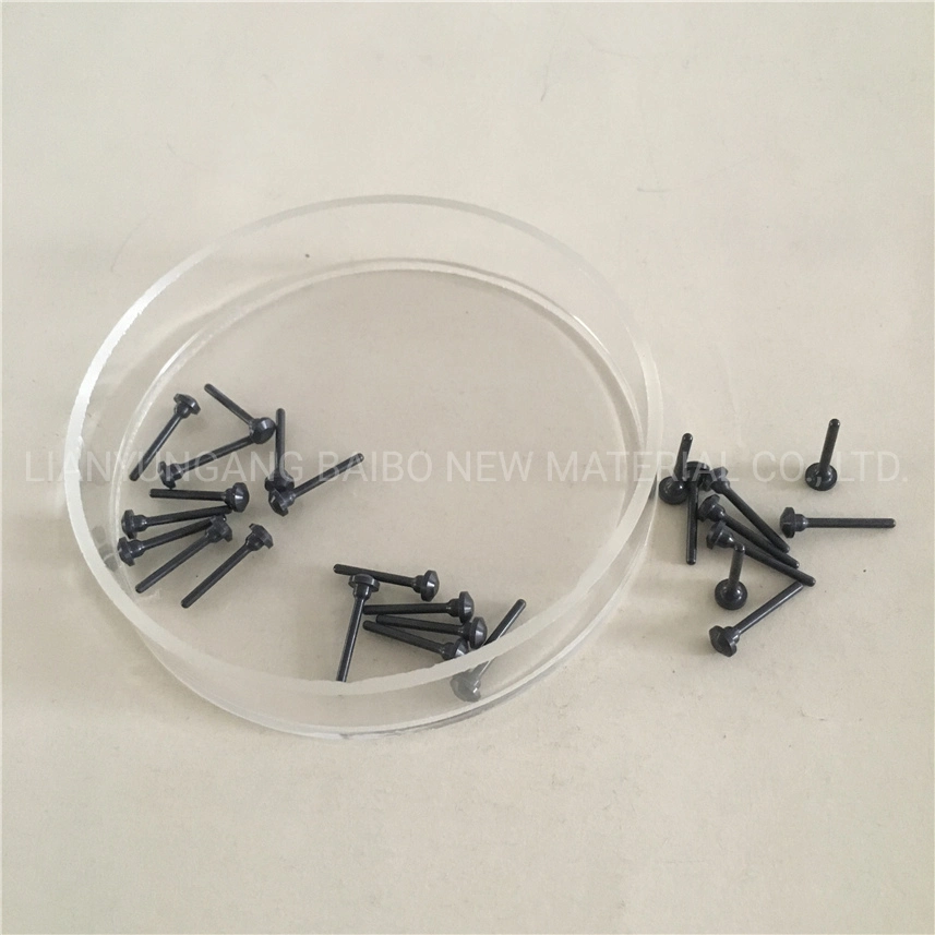 Customized Black Industrial Silicon Nitride Welding Location Pin Variety of Specifications Si3n4 Ceramic Dowel Guide