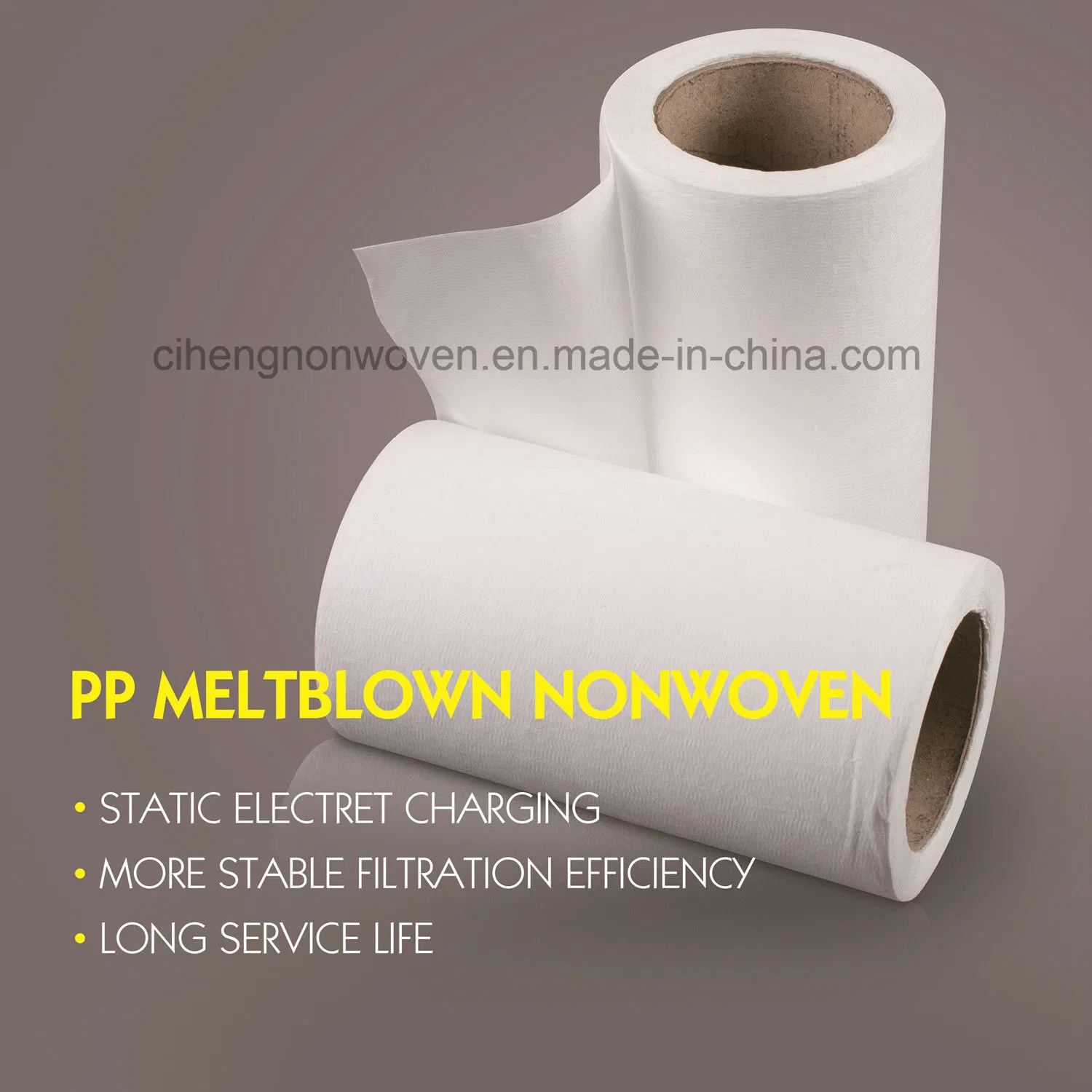 100% em filtro de PP/Melt-Blown/Non-Woven/Não Tecidos 40/800GSM FFP2/FFP3 Produtos Têxteis