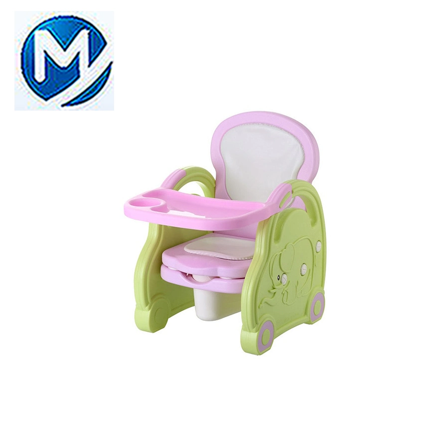 Portable Easy Moving Foldable Plastic Infant Dining Feeding Baby Chair by Bowing Mould