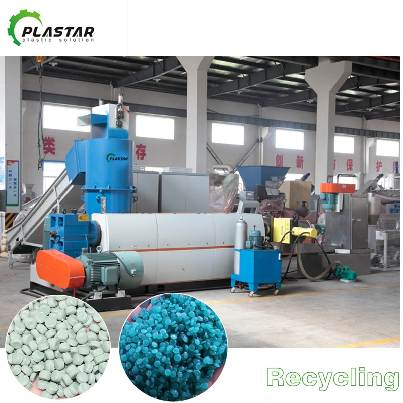 Competitive Price Side Force Feeder PP PE Scraps Plastic Pelletizing Machine