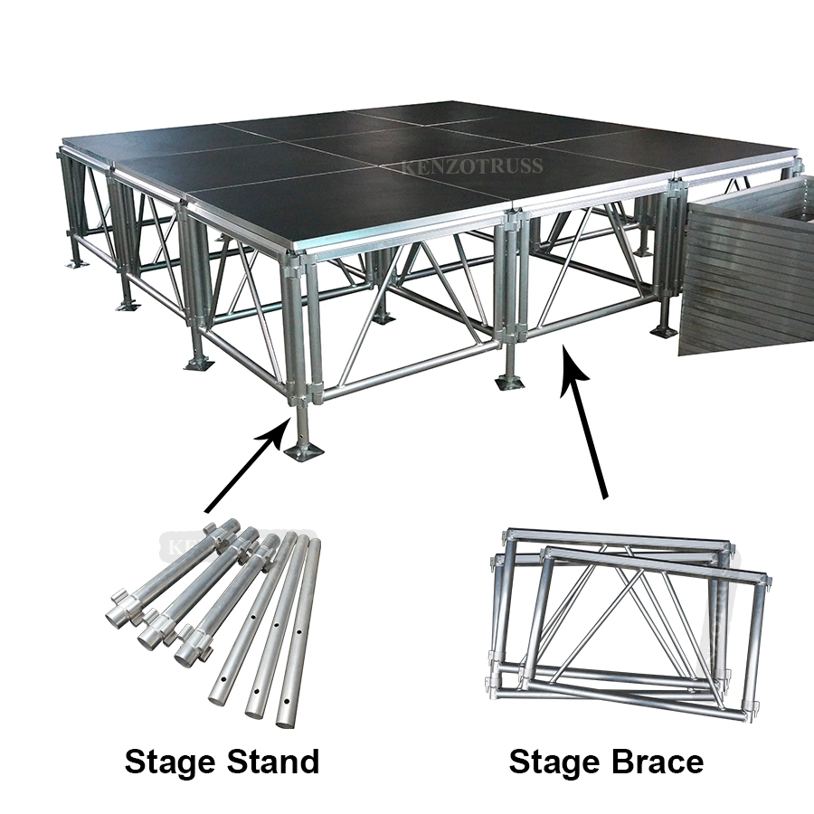 Professional Aluminum Portable Stage Equipment Wedding Stage