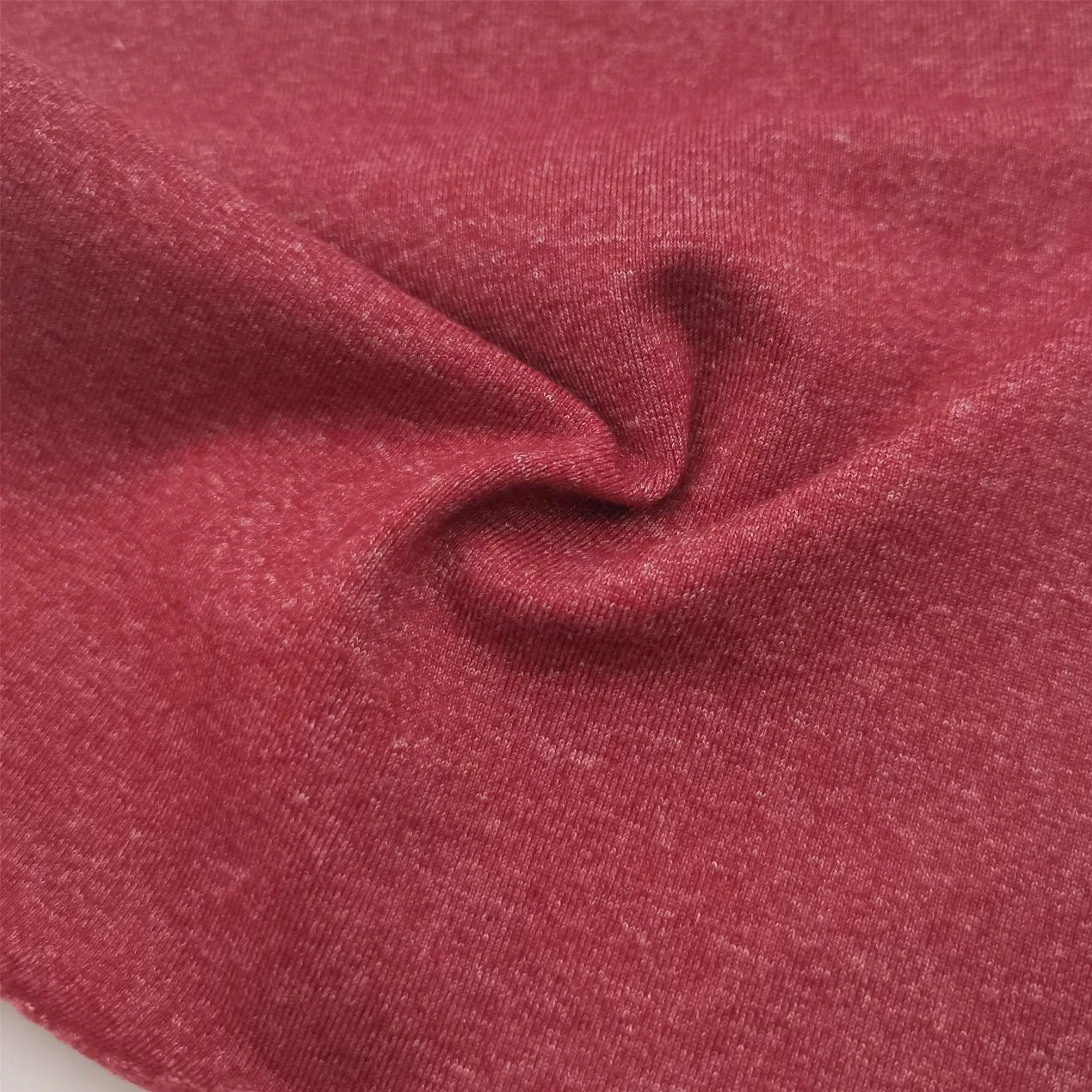 Four Way Stretch Dri Fit Single Jersey Melange Nylon Fabric for Pants (40%Nylon 47%Polyester 13%Spandex)