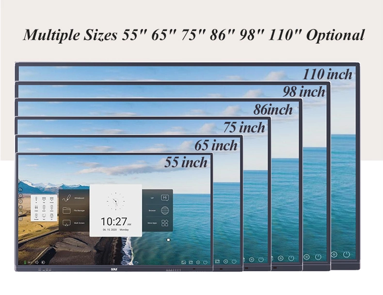 Multi Touch 4K Screen Smart Teaching Mobile Interactive Whiteboard