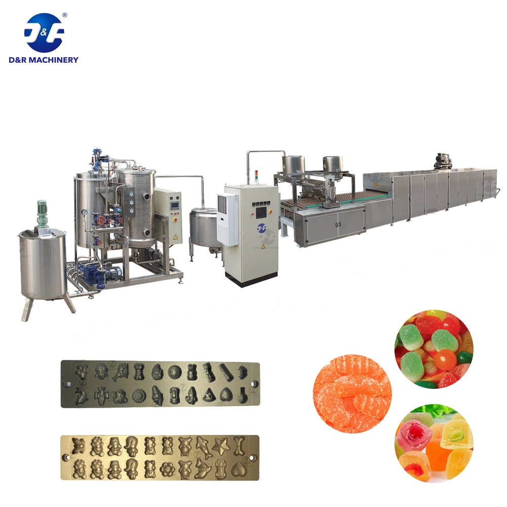 China Manufacturers Gummy Candy Maker Jelly Candy Production Line Jelly Gummy Candy Bean Depositing Line with CE Gummy Bear Candy Making Machine