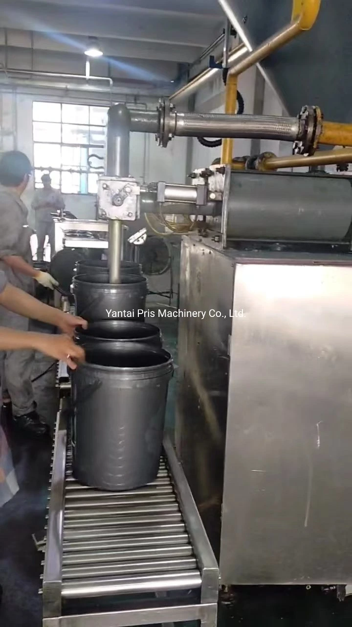 5 Gallon Two Filling Heads Lubricant Grease Filling Machine with Capping Machine for Viscous 3# Lithium Based Lubricant Grease (6-12 barrels/min)