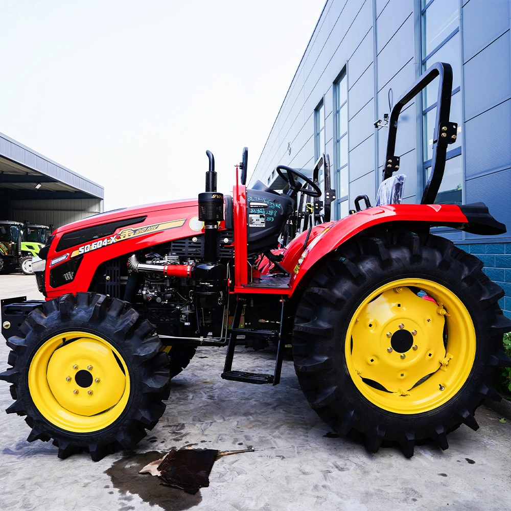 China Cheap 50HP 60HP 70HP 80HP 90HP 100HP 4WD Front End Loader Farm Agricultural Tractor with Front Loader 4WD for Sale Price China Supply Factory Cheap Price