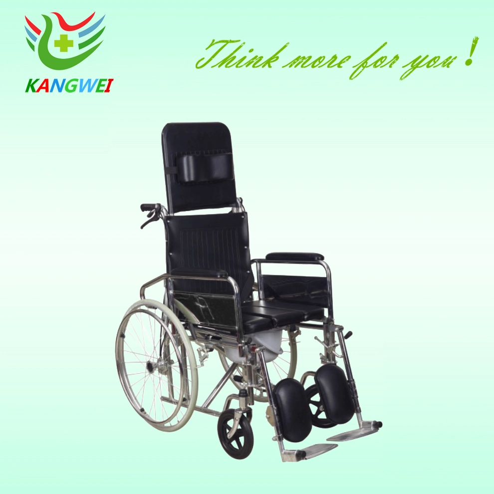 Hosiptal Wheelchair with Fixed Armrest and Footrest Height Slv-D4031