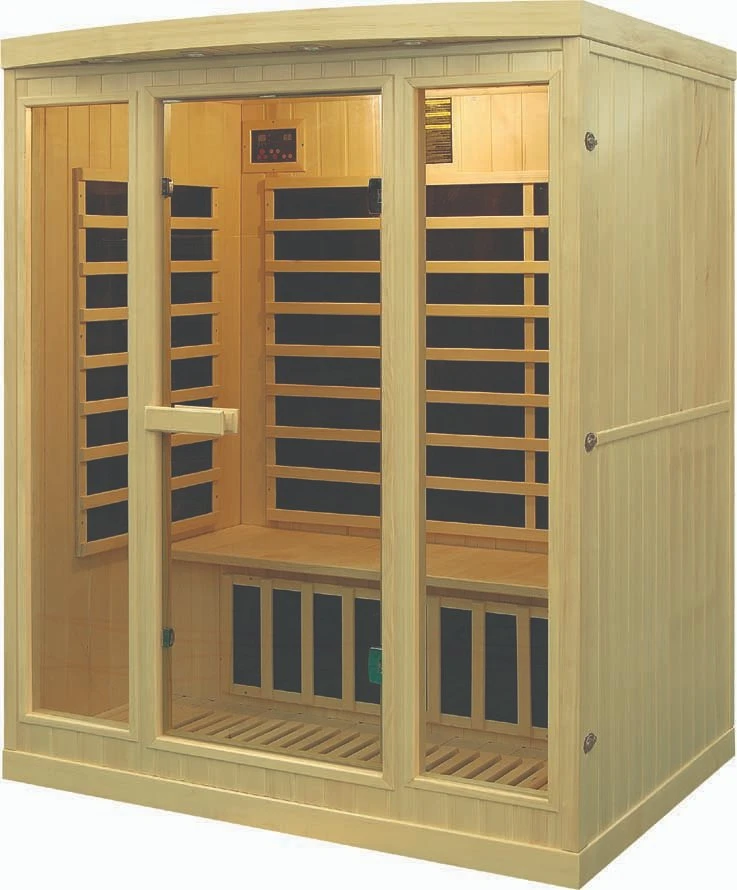 Smart Controller Family Dry Steam Sauna Good Quality CE Certificate Far Infrared Hemlock Sauna Room 4 Person Use Sauna Room