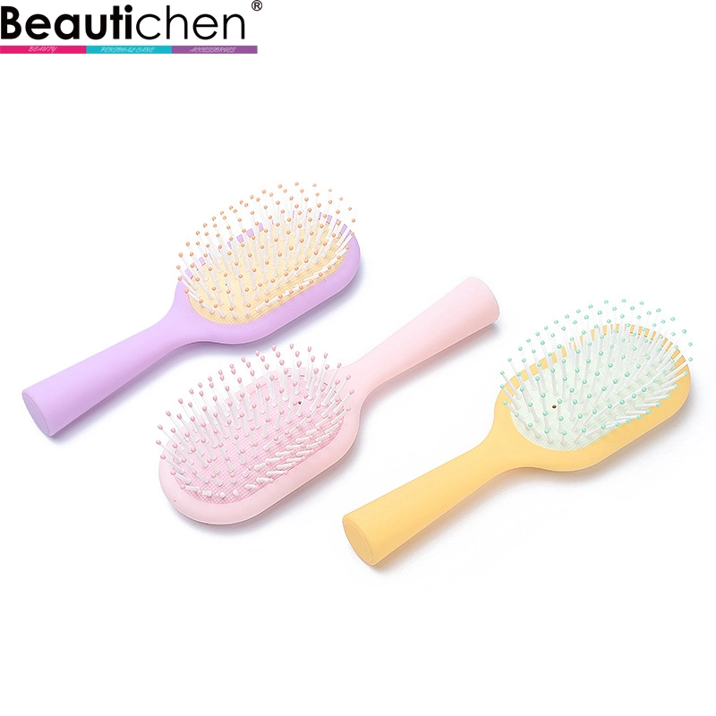 Beautichen Private Label Scalp Massage Hair Accessories Standing ABS Handle Hair Brush Comb Paddle Brush