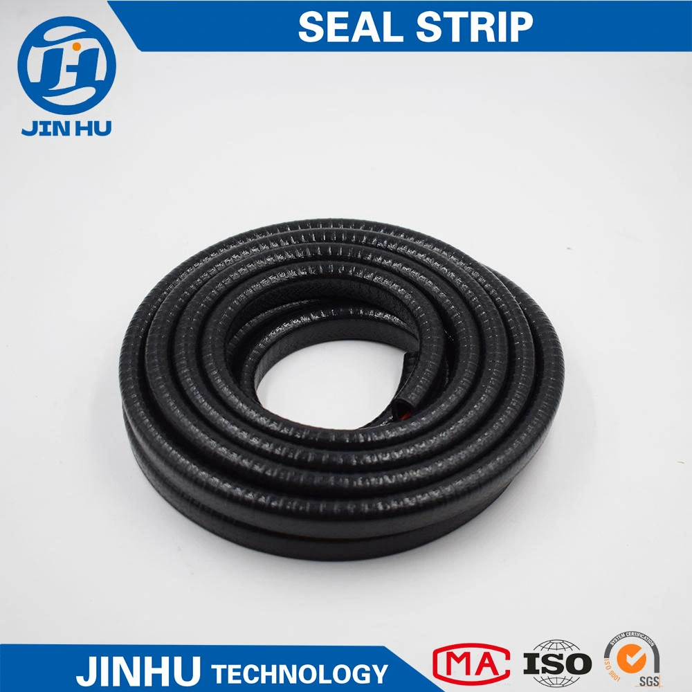 Factory Sealing Strip EPDM Black Rubber Strip Big D with 3m Adhesive for Auto Soundproof 14*12mm Guiding Gutter