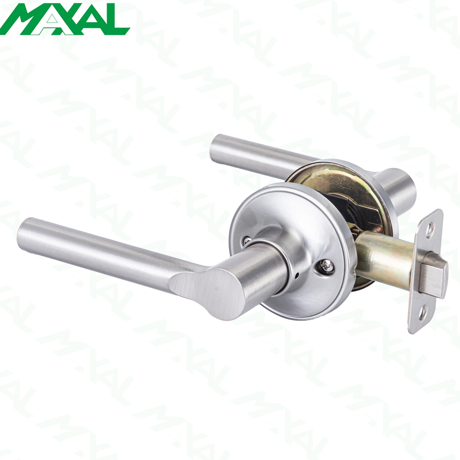 Maxal Satin Nickel Hot Sale Residential Tubular Handle Lever Security Door Lock Leverset