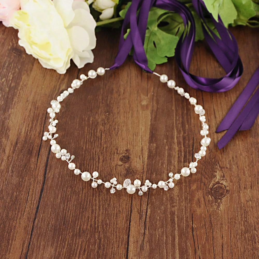 Hwb303 Simple Rhinestone Bride Wedding Dress Accessories Handmade Wedding Accessory