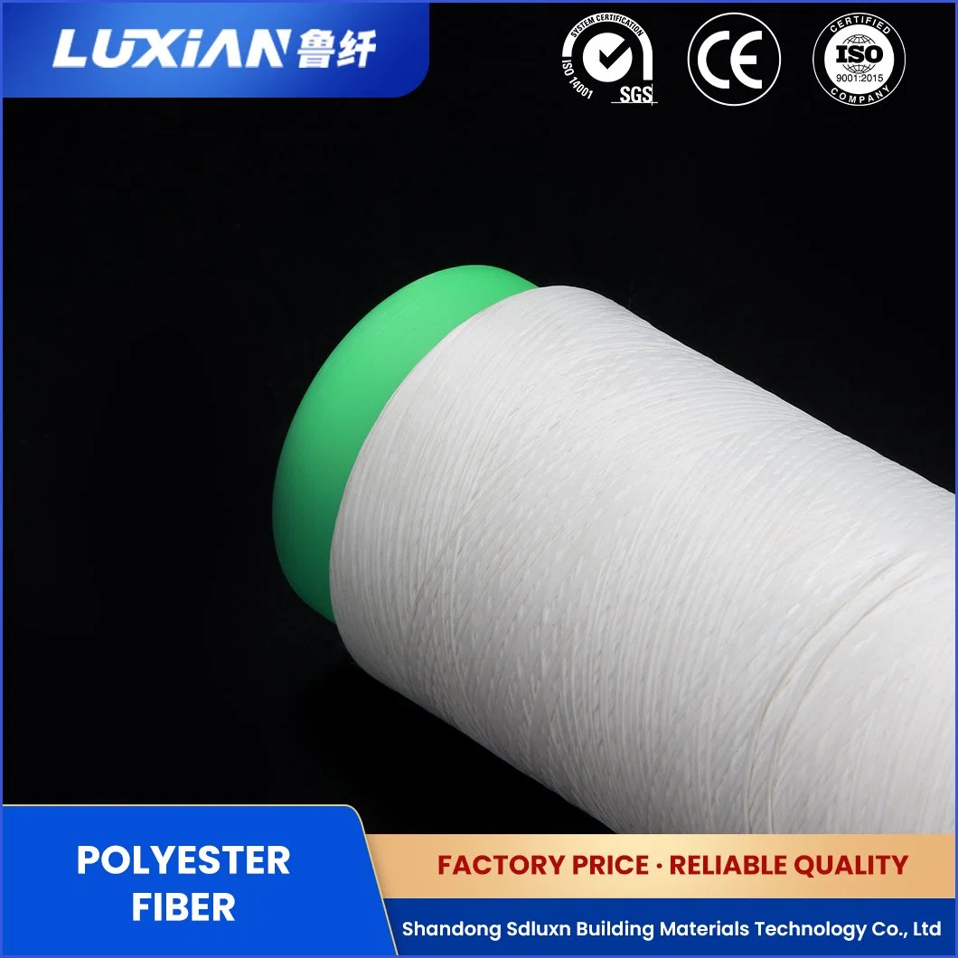 Sdluxn Fiber Building Material Lxdg Modified Polyester Spun Polyester China Heat-Resistant Polyester Staple Fiber Flling Manufacturers