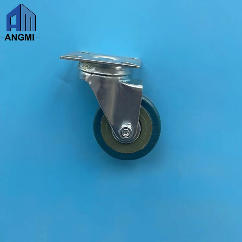 Locking Casters for Furniture and Workbench Plate Caster Wheels