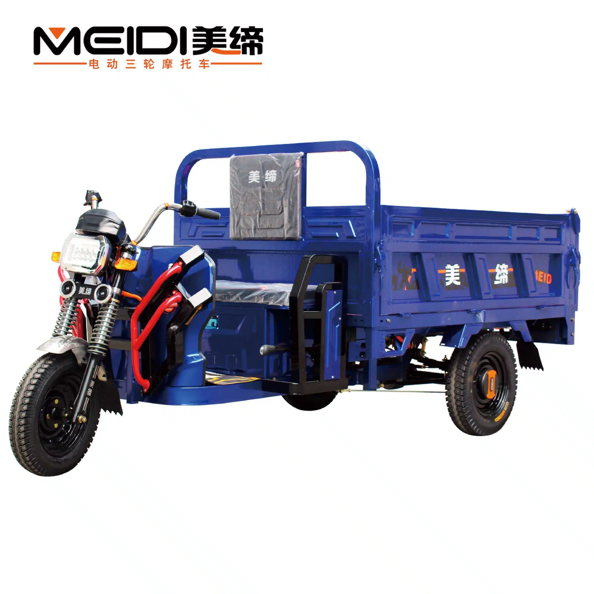 Meidi Reliable Battery Operated Self-Unloading Electric Cargo Tricycles for Transportation