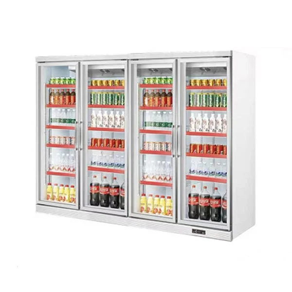 Commercial Glass Door Vertical Ice-Cream Freezer