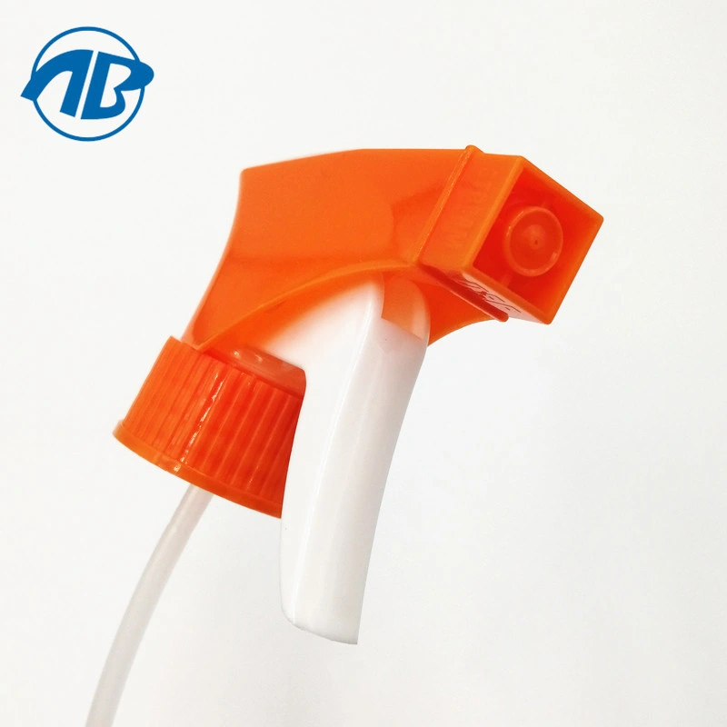 PP Garden Trigger Sprayer with White Normal Trigger and Orange Cover