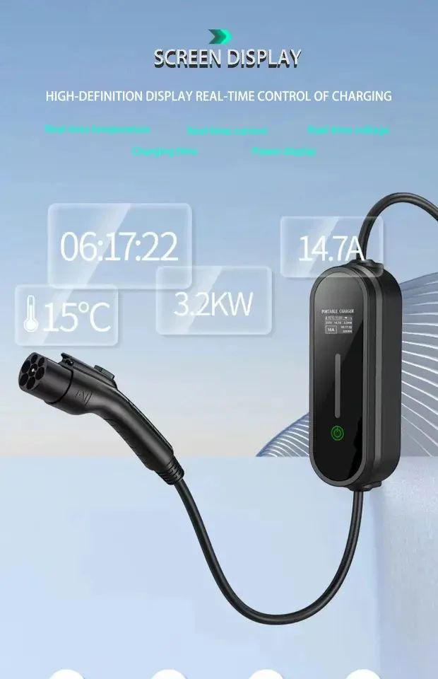 Home Car Cargador EVSE adaptador 32A 3,5kw coche eléctrico Conector del cargador EV IEC 62196 conector hembra tipo 2 a tipo Toma del adaptador EV