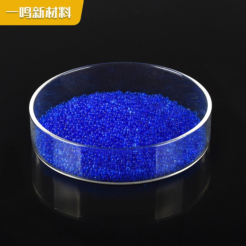 Billes de gel de silice bleu non cobalt billes de gel de silice bleu Dessiccant gel de silice bleu pour indicateur d'humidité couleur d'adsorption Modifié