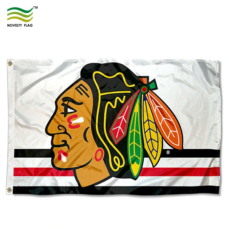 Imprimé de Polyester Whalers de Hartford Collection vintage LNH 3'x5' Flag