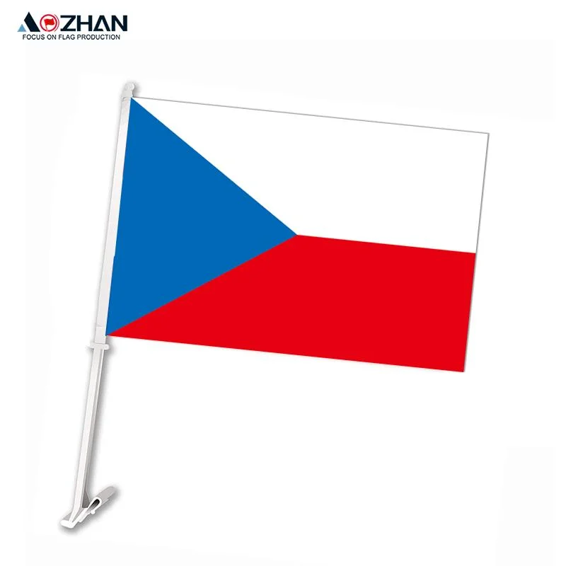 12X18 Inches Polyester Printing Custom Andorra Car Window Flag with Holder