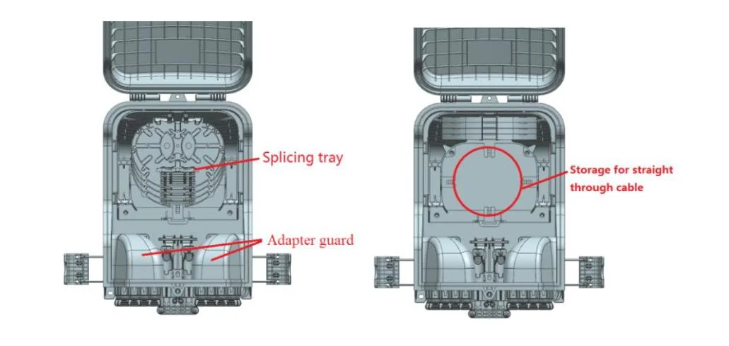 Distribución de cable de fibra óptica preconectable 16 núcleos Caja para el Red FTTX