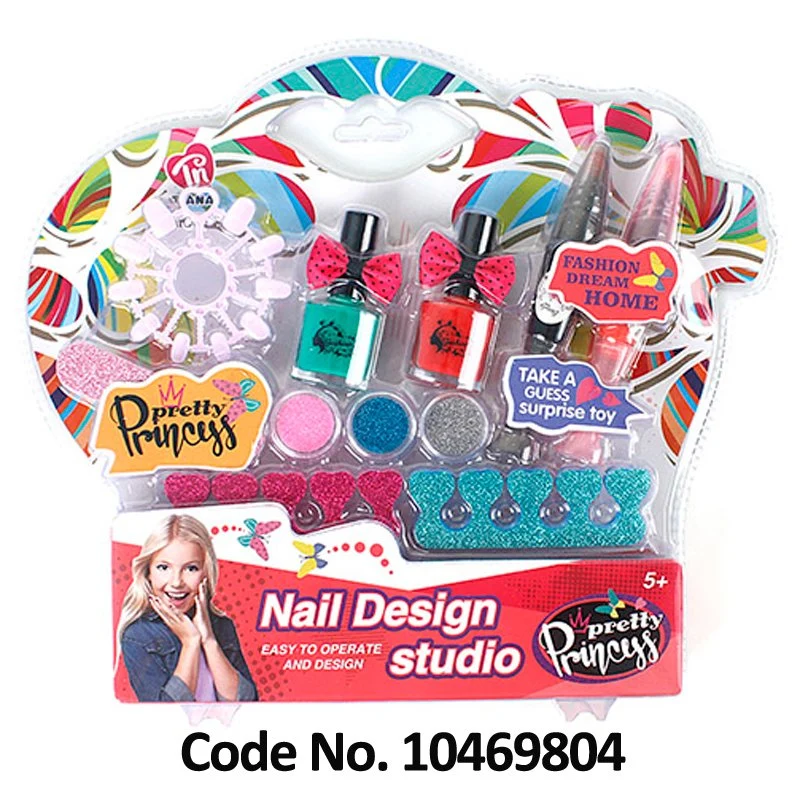 Girl Toys Pretend Play Children Nail Salon Kit Kid Beauty Set Toys