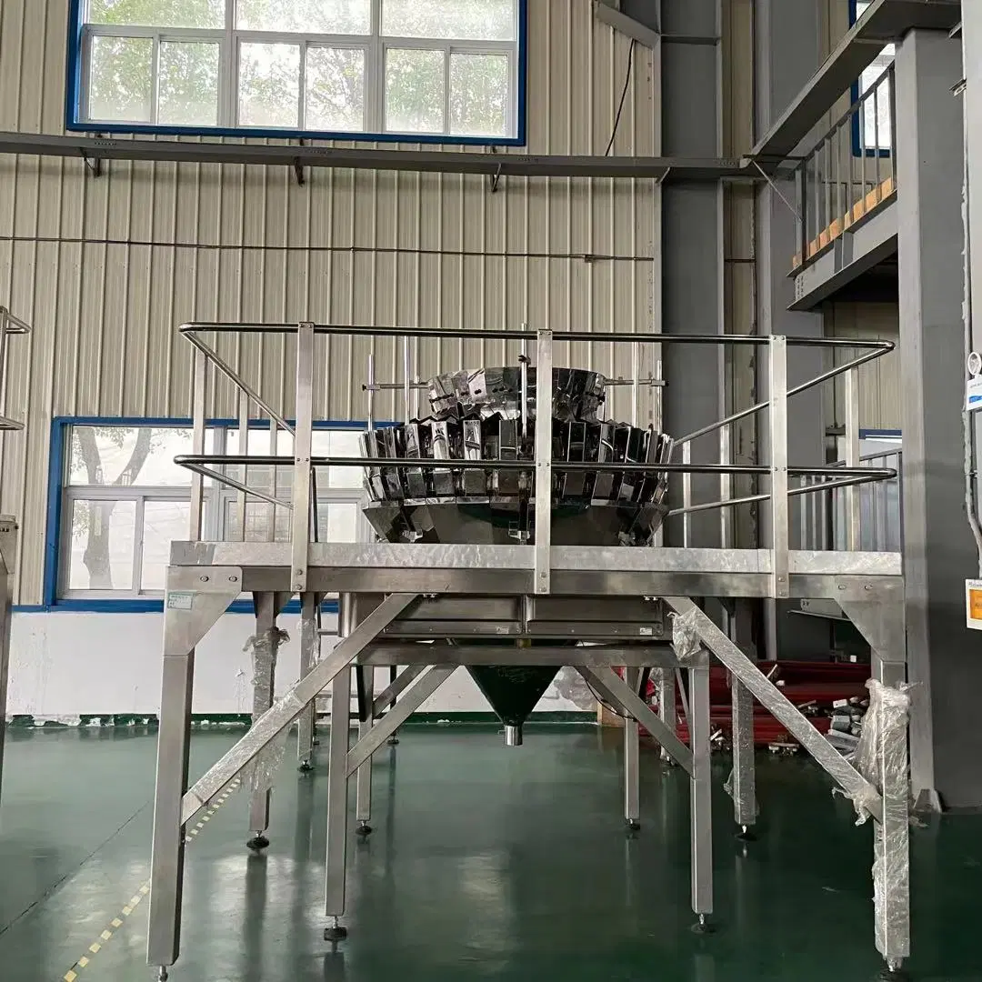 Coffee Cocoa Candy Biscuit Snack Auto Weighing Packing Machine Multihead Weigher Packaging Equipment