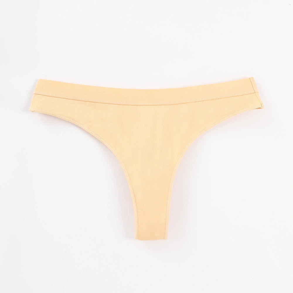 Las Bragas de algodón de las mujeres de Cintura baja Sexy Tanga Invisible confortable pantalón triángulo