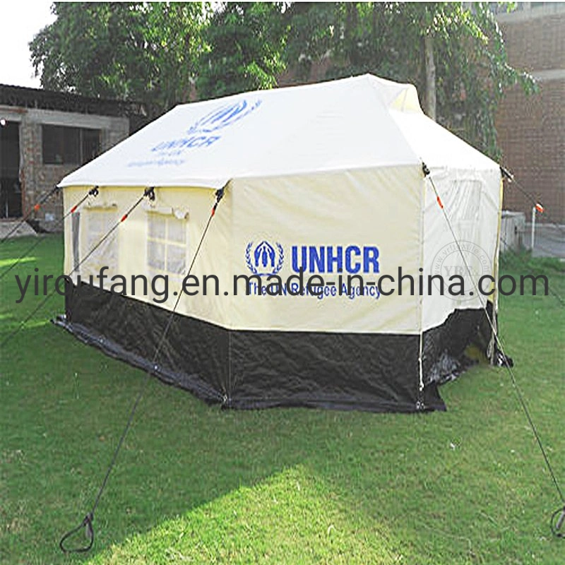 United Nations Outdoor Sunscreen 5 People Family Double Person Hygiene Easy Install Water Shelter Humanitarian Shelter Tent China Tents Relief