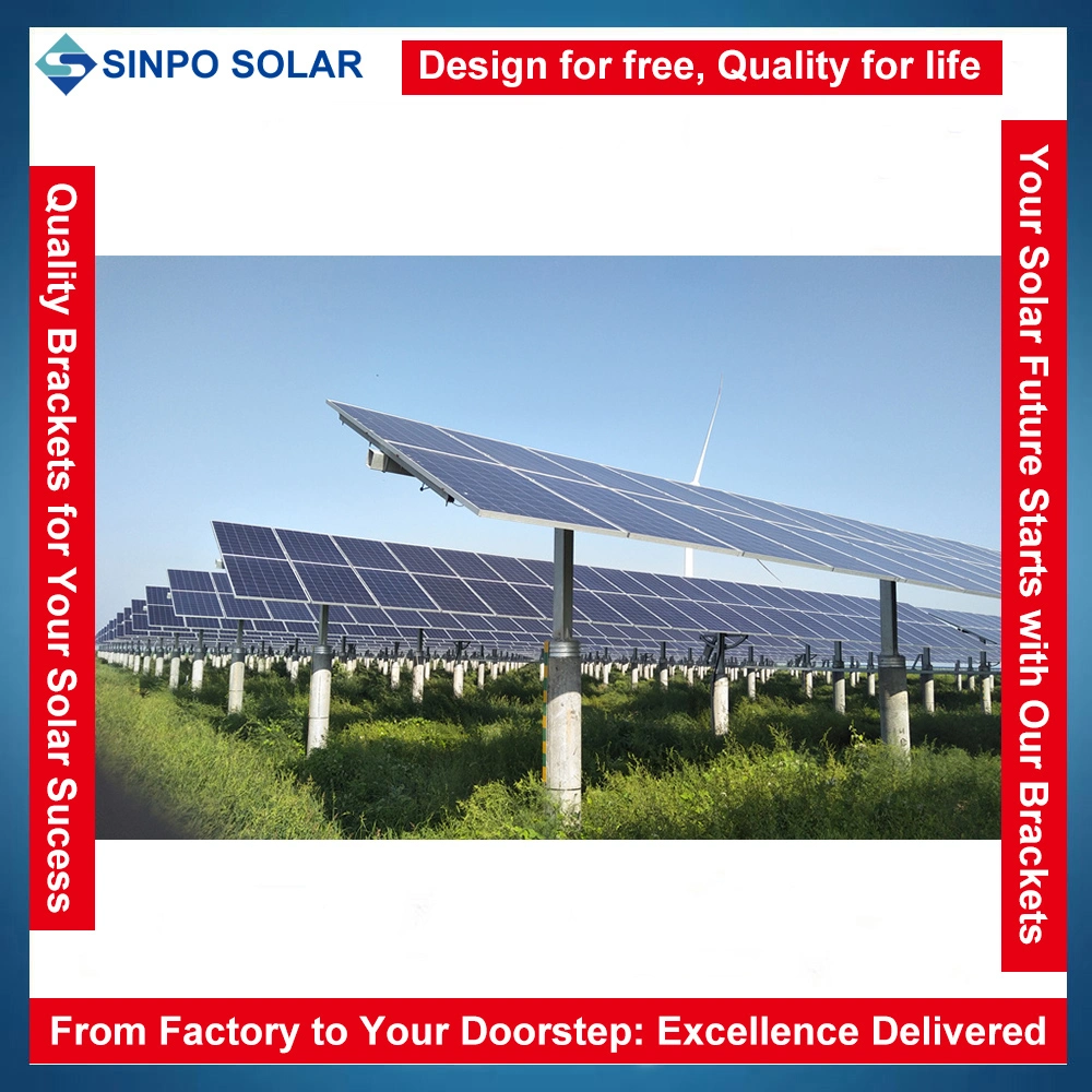 Sistema de seguimiento solar de eje único plano