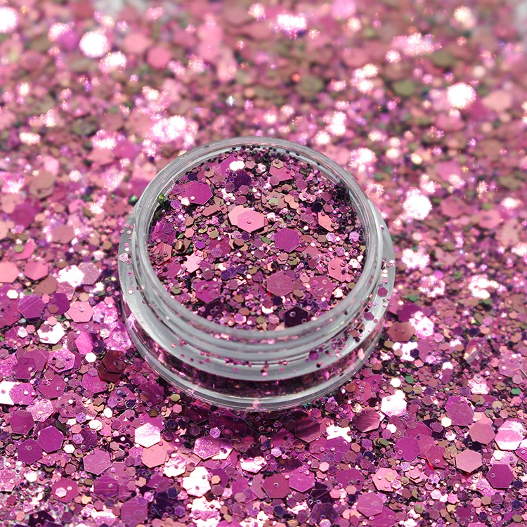 Cosmetic Grade Chameleon Flakes Glitter Powder Chunky Glitter