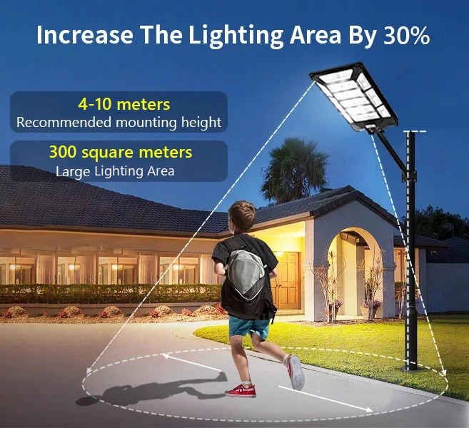 High Lumen Factory Wholesale/Supplier 1200W Solar Powered Street Lamp Road Home Battery Lighting Waterproof Motion Sensor Integrated All in One Best Outdoor Solar Light