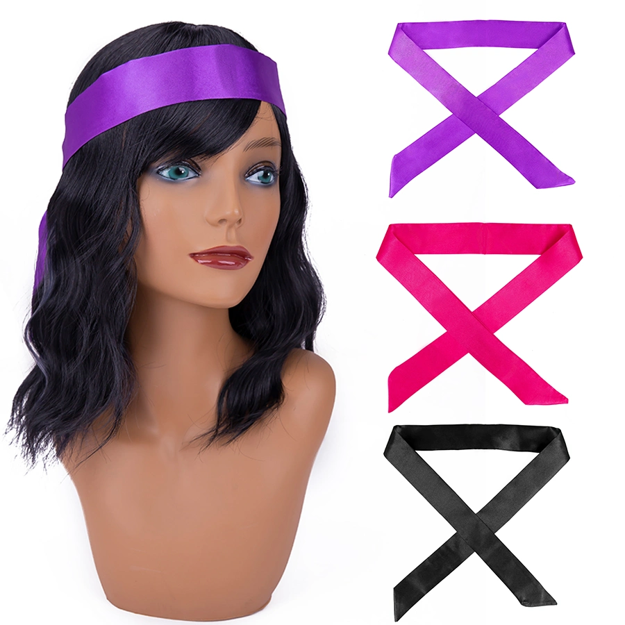 Wholesale/Supplier No Slip Hair Wrap Wig Grip Custom Logo Satin Edge Headband Silk Satin Edge Laying Scarf for Lace Frontal Wig