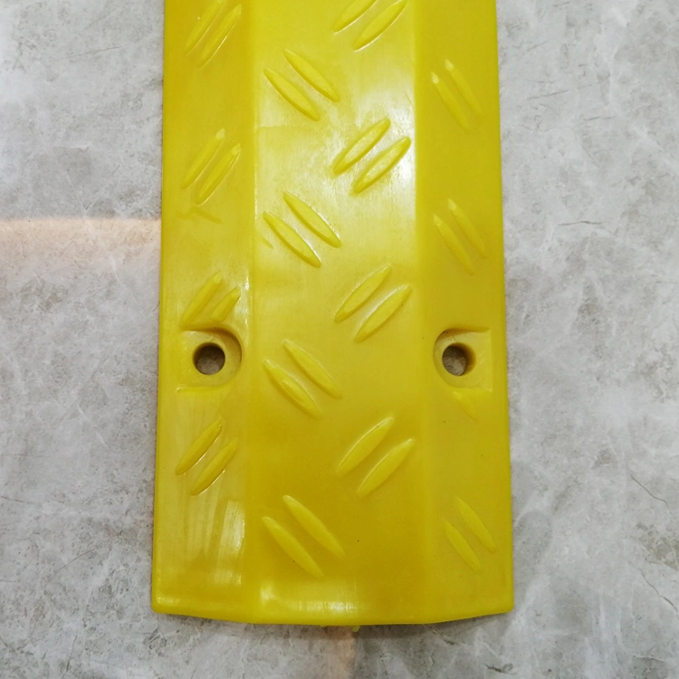 Floor Plastic Yellow Electric Wire One Channel Cable Protector