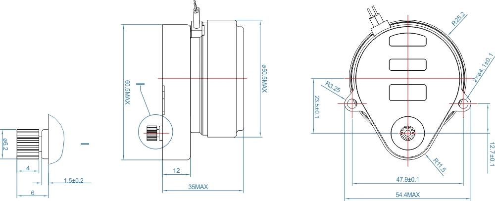 24/110/220V Motorised Hysteresis Zone Synchronous Valve Motor