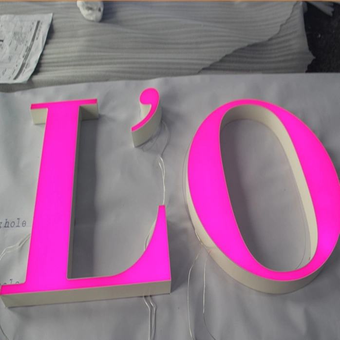 Bright Color Optional Front Light LED 3D Acrylic Letter Sign Display