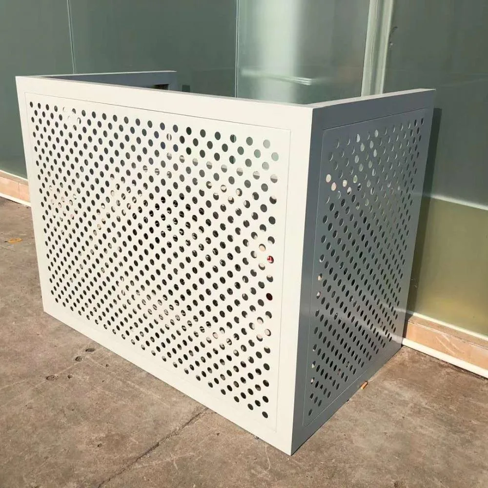 Aire acondicionado de aluminio de pared de unidad exterior con cubiertas de aire acondicionado personalizadas Cubierta del Louvre de CA