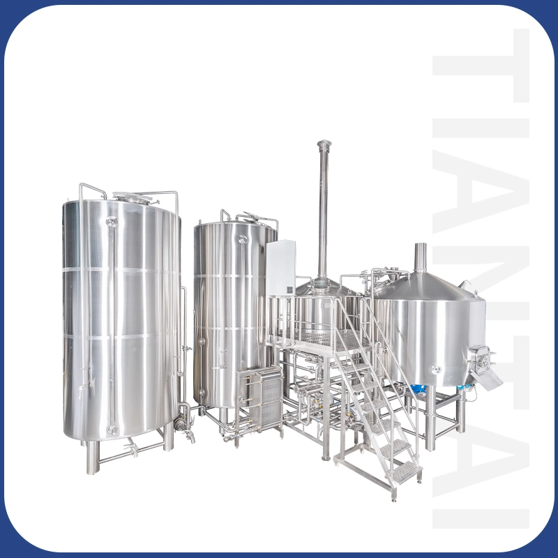 1000L 2-Vessel Hot Water Tank Full Automatic Controlled Beer Brewing Equipment