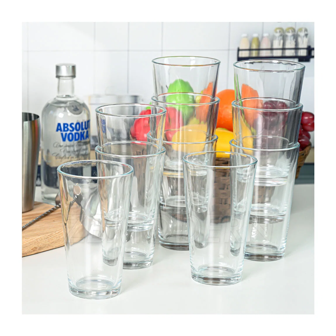 Wholesale/Supplier Custom Best Rock Tumbler Nordic Highball Juice Glass Set 6 PCS Drinking Cup Water