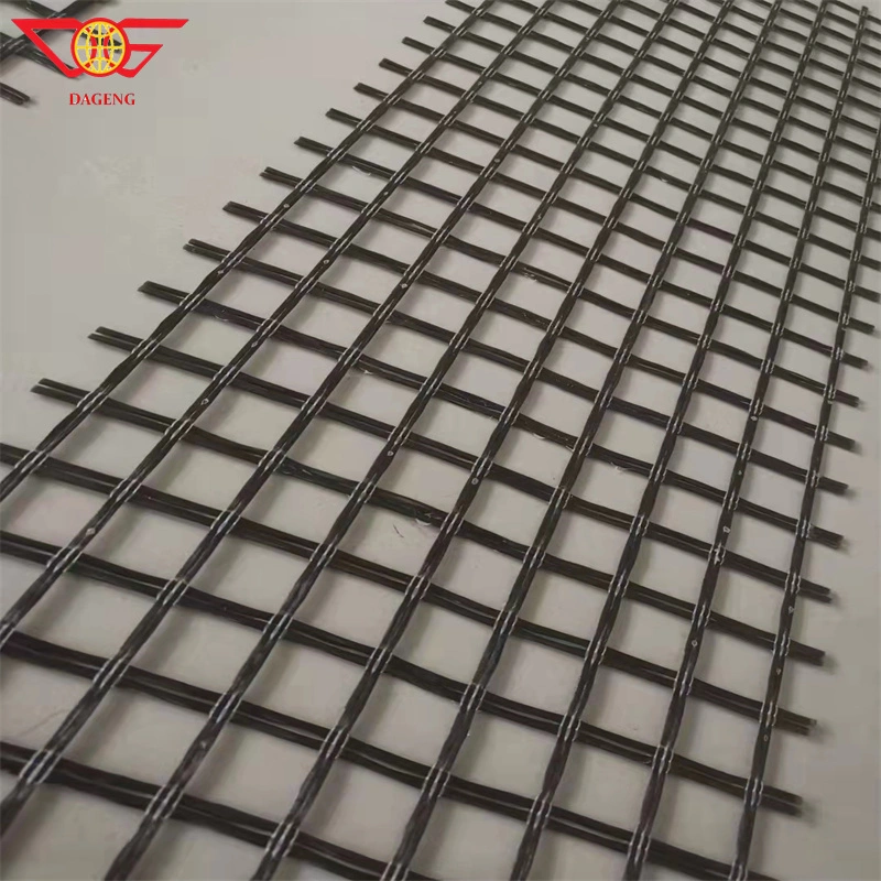 Road Construction Asphalt Layer Reinforcement Crack Control Bitumen Coated Self Adhesive Fiberglass Geogrid Fiber Glass Glassfiber Geogrid