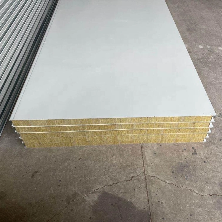 50mm Bstwool Basalt Sound Absorption Heat Insulation Fire Barrier Mineral Rockwool Board Sandwich Wall Roof Panel