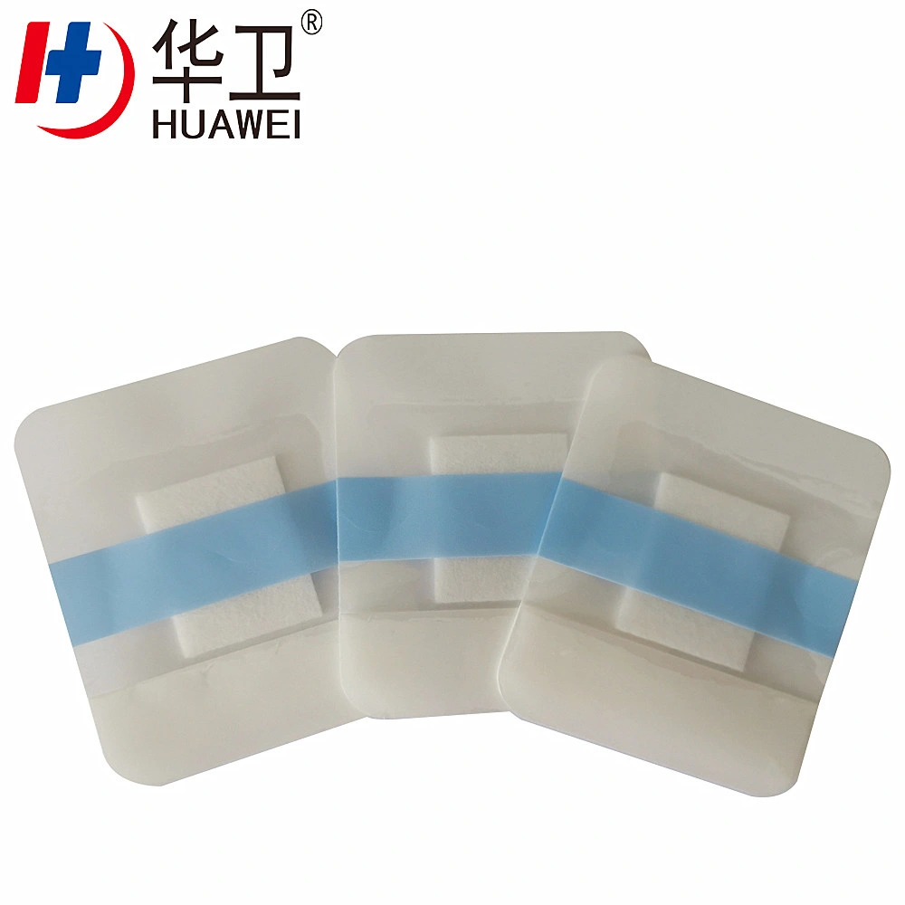 Medical Transparent Wound Dressing Island Type with Absorbent Pad China Manufacturer