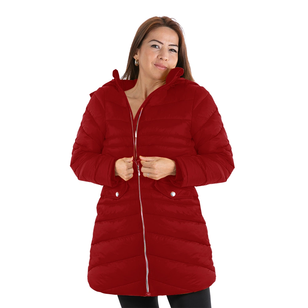 Women's Winter Anti-Wind Three Quarter Length Warm Jackts Wear