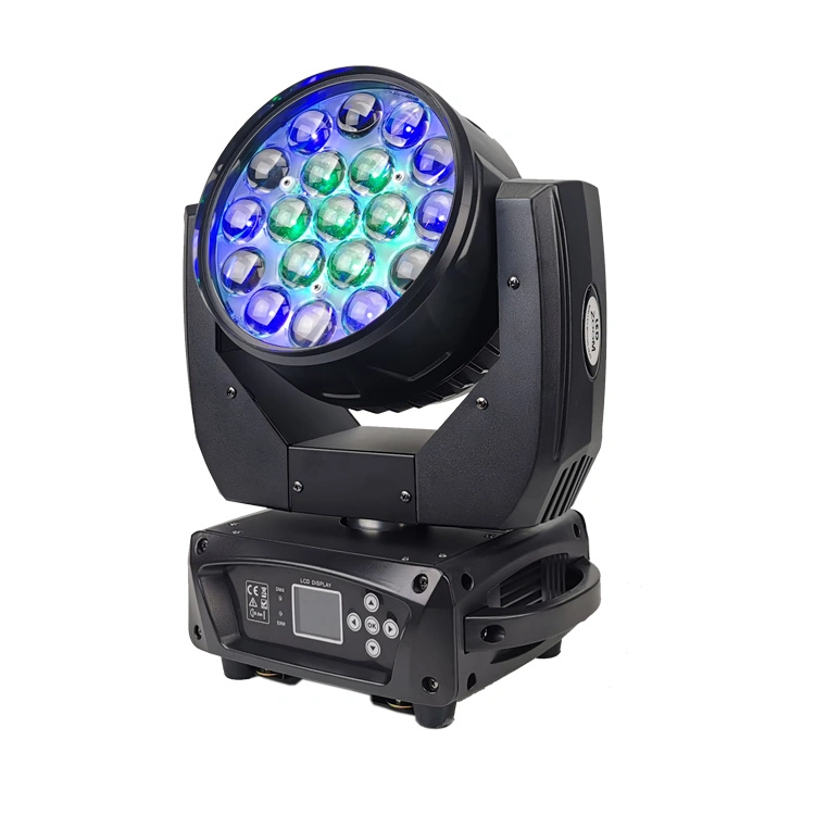 19 X 15W 4in1 LED Zoom Moving Head Wash DJ RGB Moving Disco