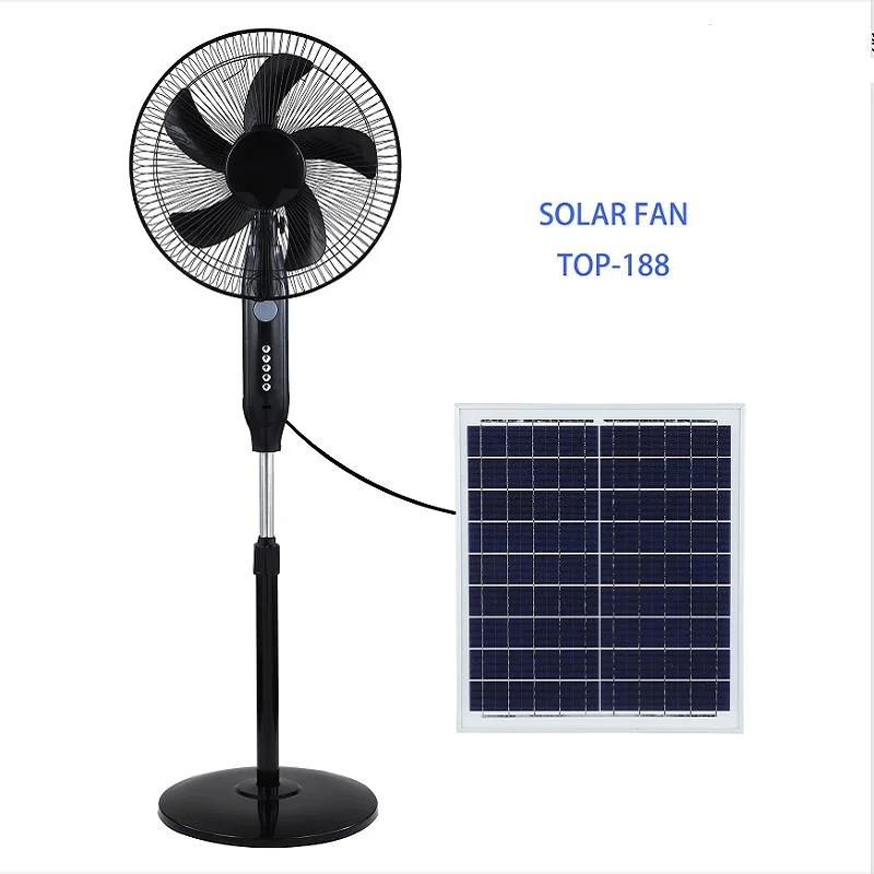 Bright New Energy Smart Home Portable Stand Fan Rechargeable USB Charging Interface Smart Fan, 12 Shifts Electircal Display Hot Sale Solar Electrical Fan