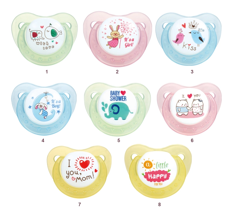 Sucette personnalisée pour bébé alimentation en papier caron imprimé sucette orthodontique sucette sucette jouets Tétine sans BPA tétine sucette en silicone pour bébé